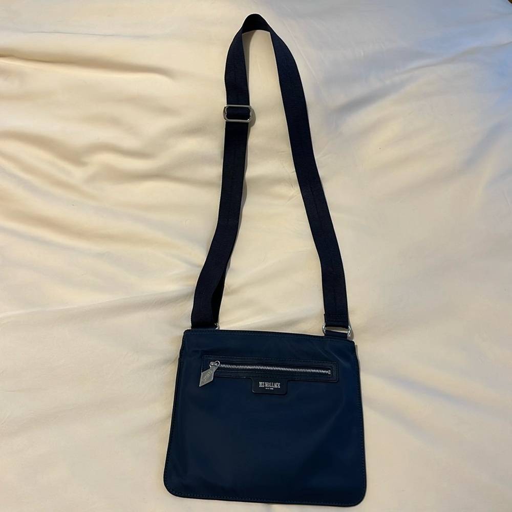Like new MZ Wallace navy shoulder bag